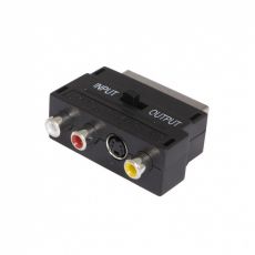 Адаптер питания для ноутбука Buro BSP005 Scart(m) In/Out-S-video(f)+3xRCA(f) черный