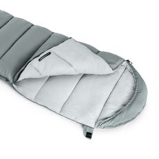 Спальный мешок Naturehike Envelope M180 (190+30)х80 см, серый NH20MSD02-GM180-L левая